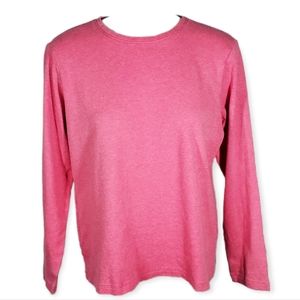 L.L.BEAN Long Sleeve Heather Rose Size Medium